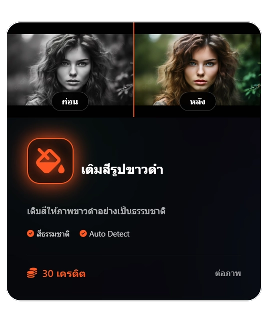 เติมสีภาพขาวดำai-adverra