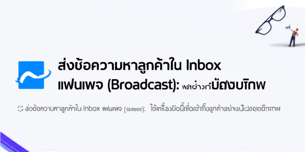 🔄 ส่งข้อความหาลูกค้าใน Inbox แฟนเพจ (Broadcast): เคล็ดลับเข้าถึงลูกค้าอย่างมีประสิทธิภาพ 1 featured image 1755427224172