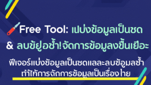 🛠️Free Tool: แบ่งข้อมูลเป็นชุด & ลบข้อมูลซ้ำ! จัดการข้อมูลง่ายขึ้นเยอะ 7 featured image 1755430796211